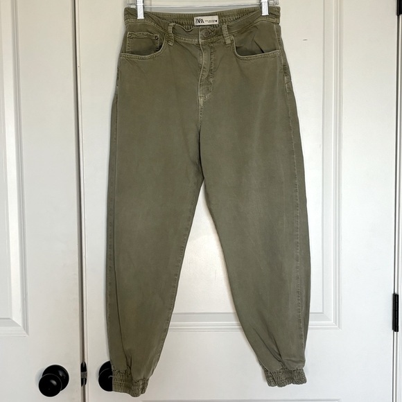 Zara Pants - Zara Mercer Jogger Jeans Olive Green M